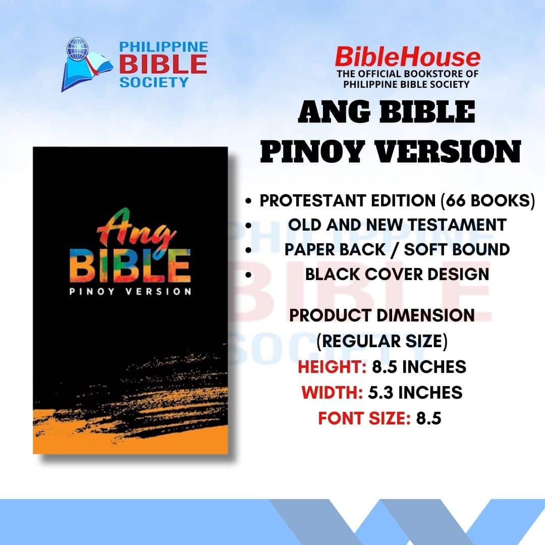 Ang Bible: Pinoy Version (Black) | Protestant Edition | Paperbound | Philippine Bible Society
