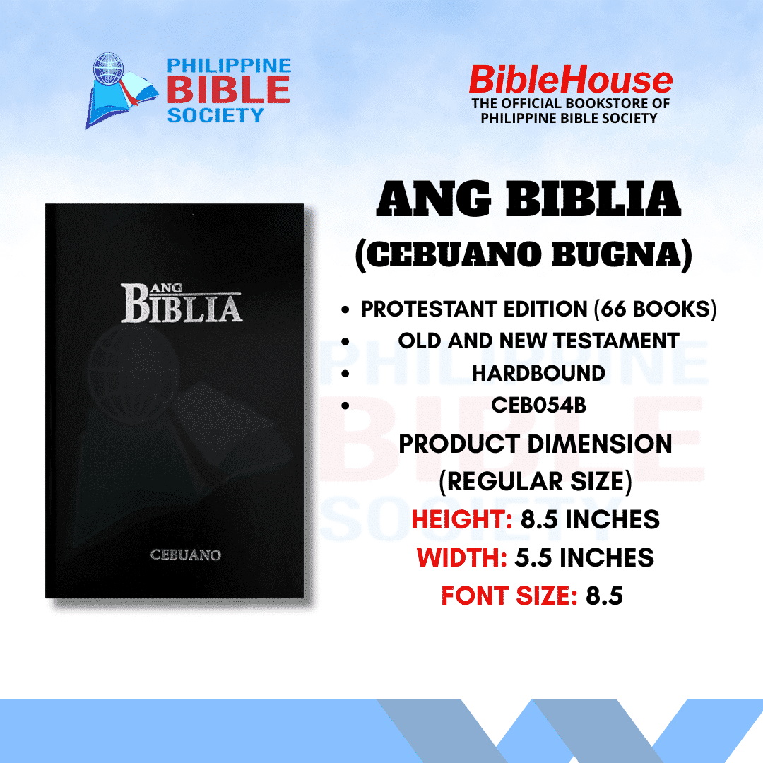 Ang Biblia Cebuano Bugna | Regular Size  | Cebuano Bible | Hardbound | Old and New Testament | Philippine Bible Society | KJV | Biblia | King James Version | Protestant Edition