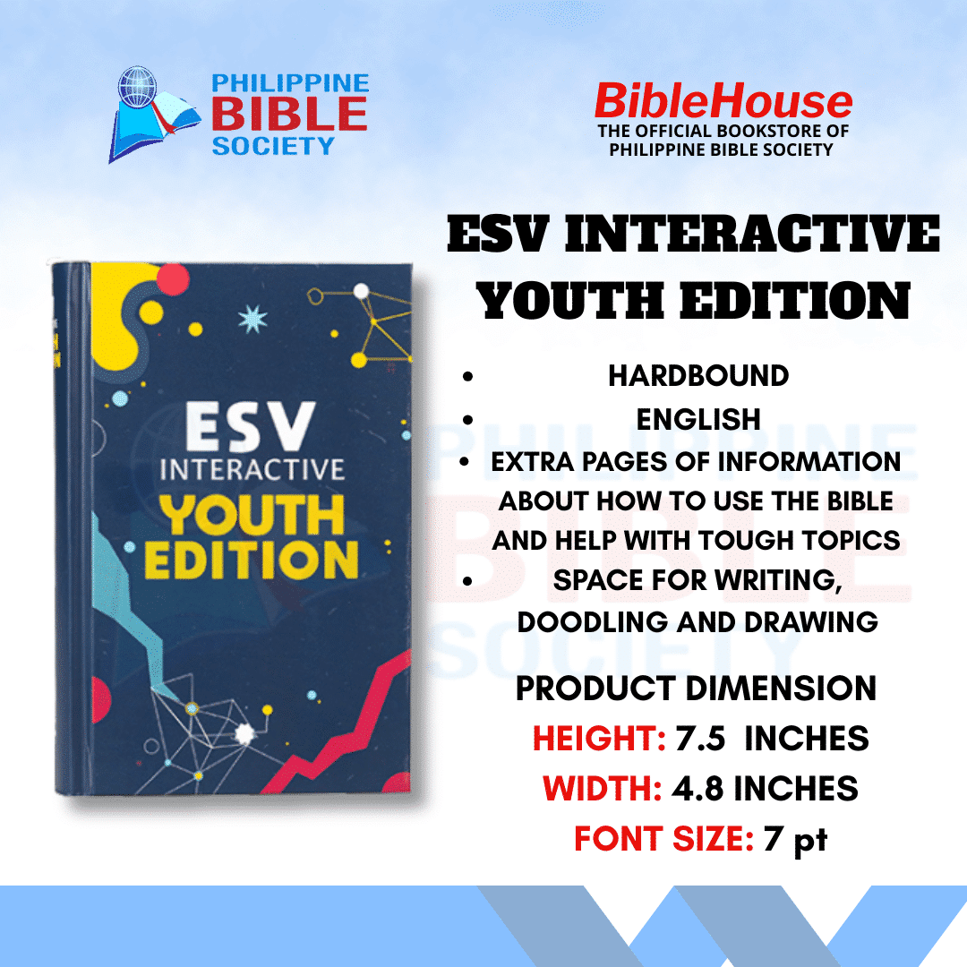 ESV (ENGLISH STANDARD VERSION) | INTERACTIVE YOUTH EDITION BIBLE | HARDBOUND COVER | BLUE