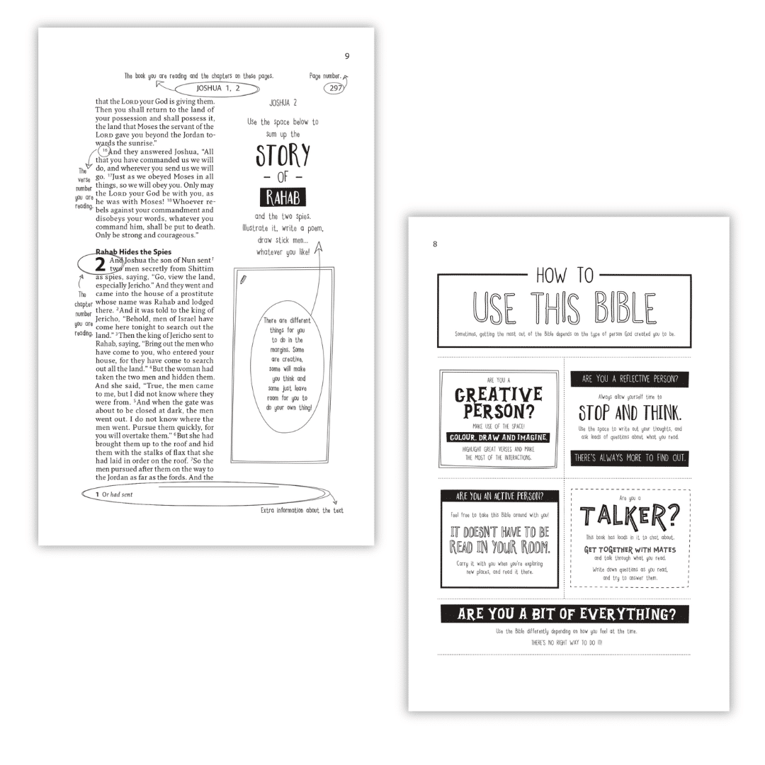 ESV (ENGLISH STANDARD VERSION) | INTERACTIVE YOUTH EDITION BIBLE | HARDBOUND COVER | BLUE - Image 5