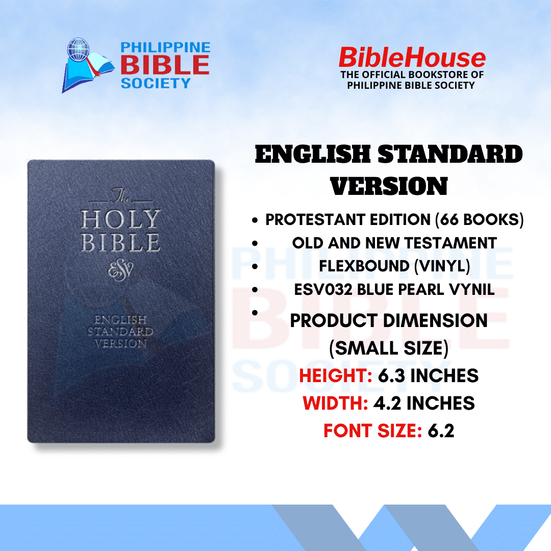ESV Bible | Blue Pearl Vinyl | Old and New Testament | Protestant Edition