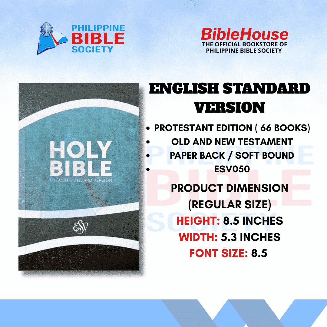 English Standard Version | Paperbound | Blue-Gray | Old and New Testament | ESV Bible | Protestant Edition
