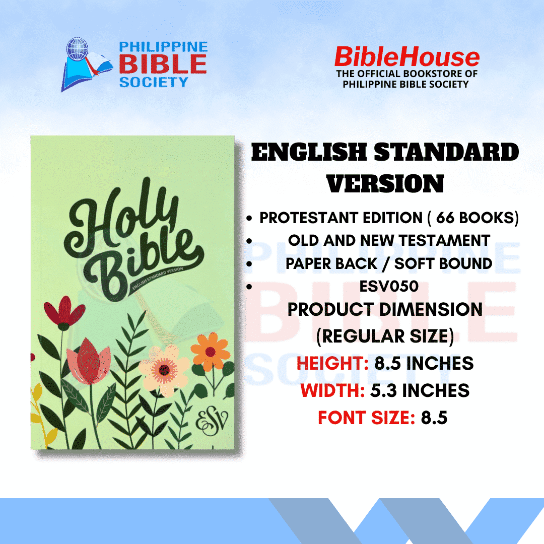 English Standard Version | Paperbound | Geen Floral | Old and New Testament | ESV Bible | Protestant Edition