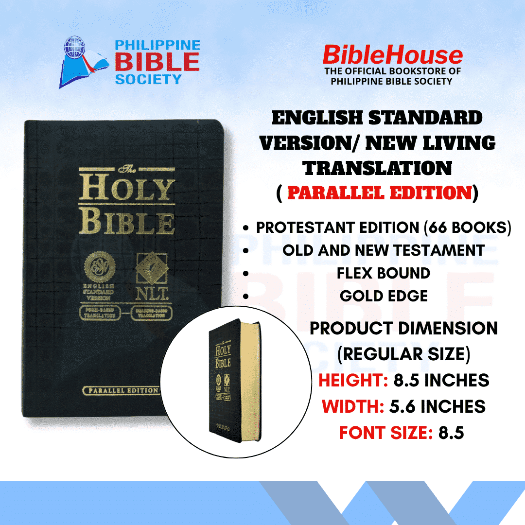 The Holy Bible/New Living Translation (Parallel) | ESV | NLT | Flex Cover | Black | Regular Size