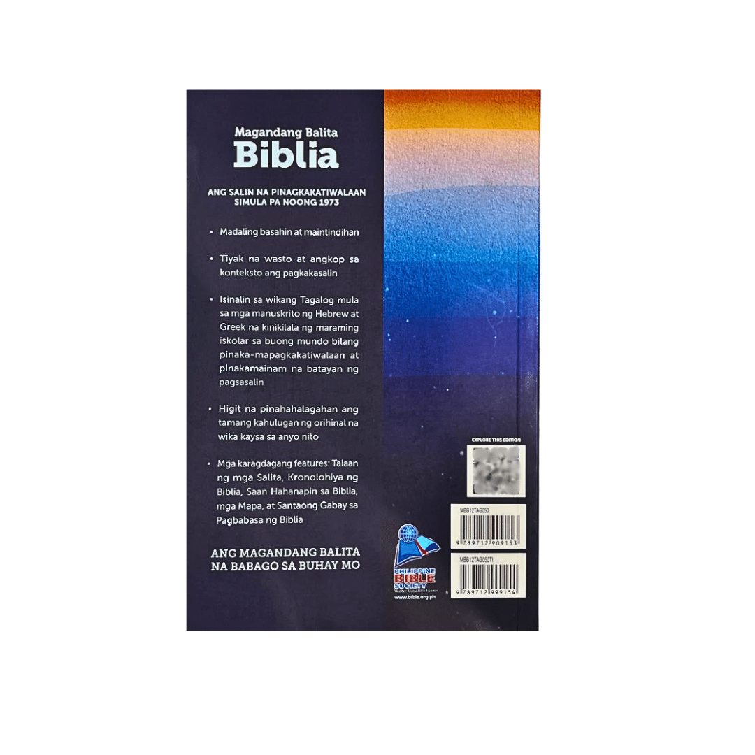 Magandang Balita Biblia | Paperbound Cover | MBB | Old and New Testament | Protestant Edition | Filipino Language- DEEP SEA - Image 4