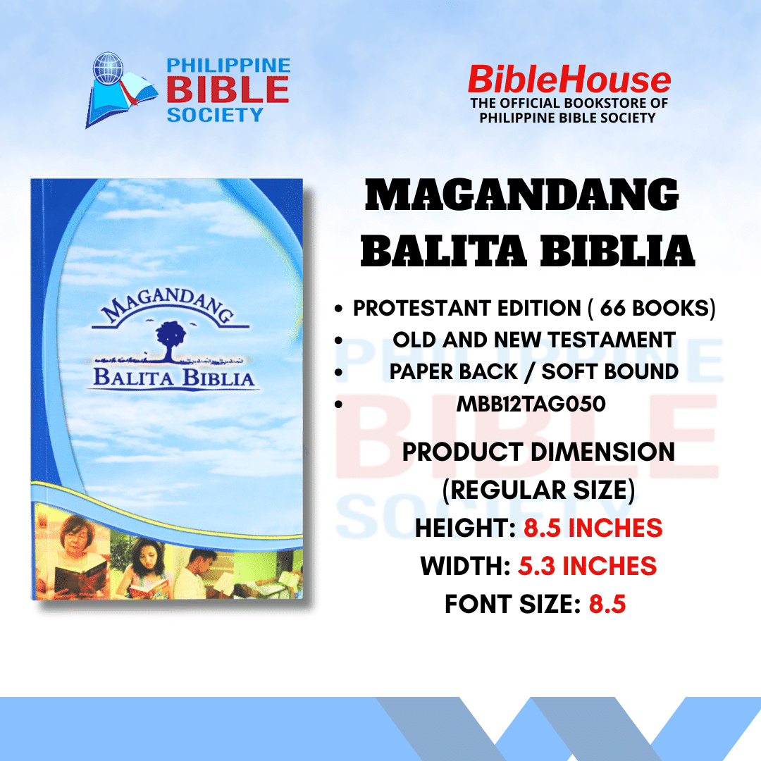 Magandang Balita Biblia | Paperbound Cover | MBB | Old and New Testament | Protestant Edition | Filipino Language