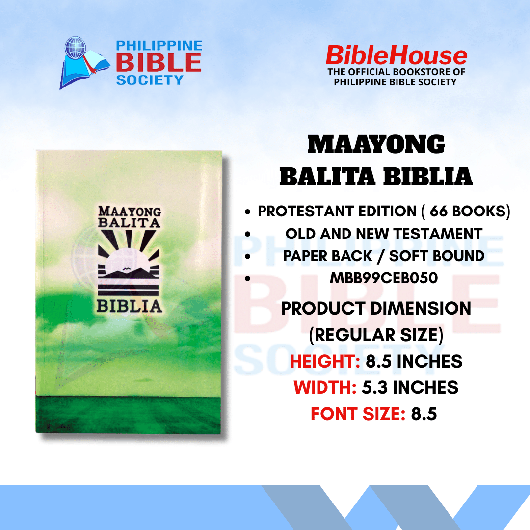 Maayong Balita Biblia | Paperbound | Cebuano Bible | MBB | Old and New Testament | Biblia | Protestant Edition
