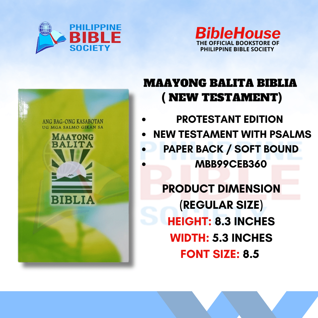 Ang Bag-ong Kasabotan ug Mga Salmo | Cebuano | MBB | Paperbound | New Testament | Protestant Edition