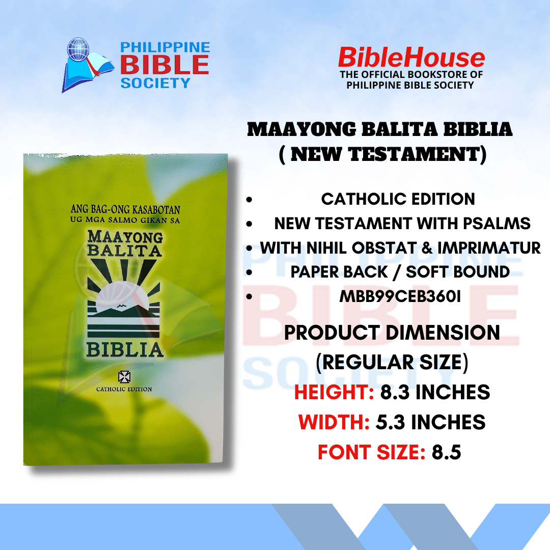 Ang Bag-ong Kasabotan ug Mga Salmo | Cebuano | MBB | Paperbound | New Testament | Catholic Bible I Philippine Bible Society 2023 | Perfect for Mass Distribution