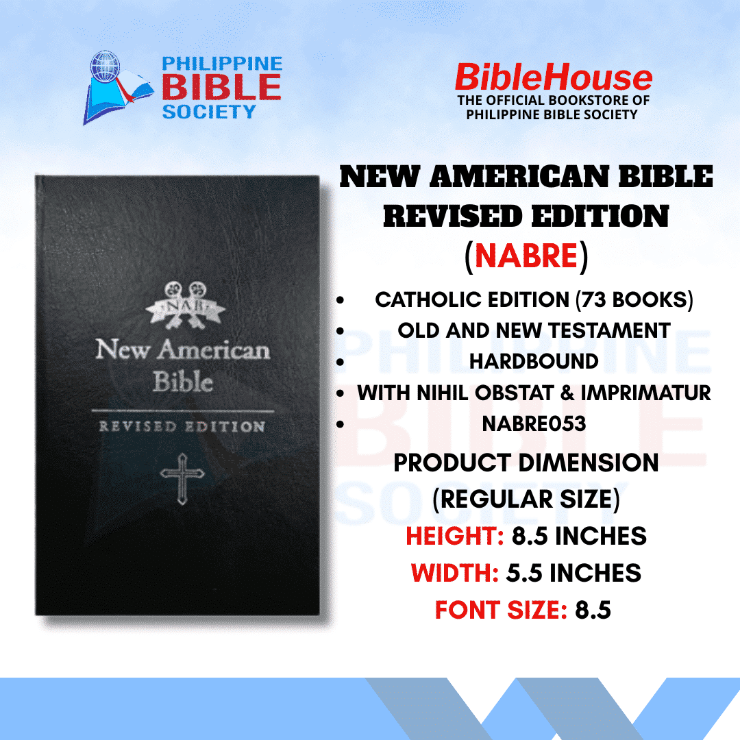 New American Bible Revised Edition | Hardbound Cover | Regular Size | Old and New Testament | Catholic Bible | Philippine Bible Society
