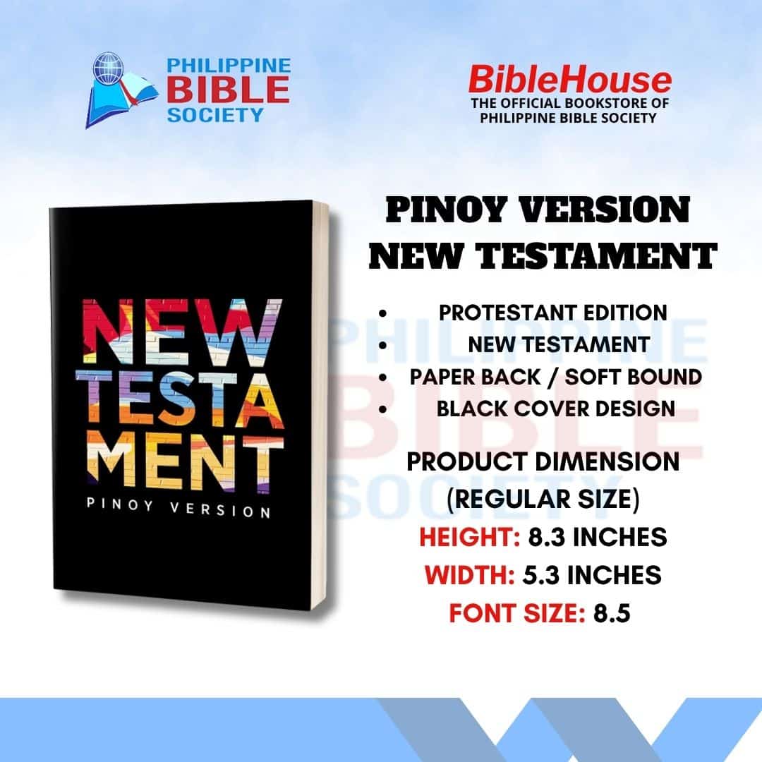 New Testament: Pinoy Version (BLACK) | Paperbound | Protestant Edition