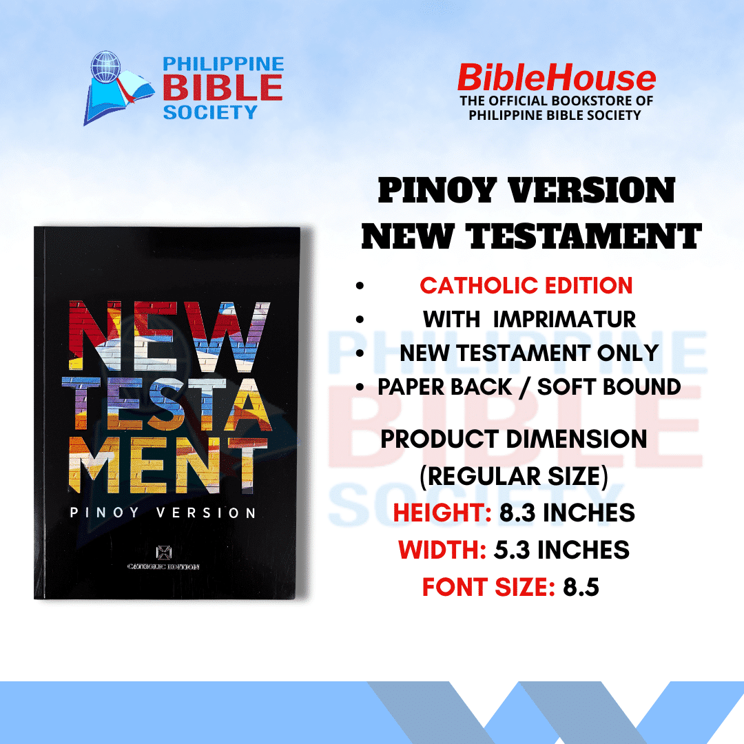 New Testament: Pinoy Version Catholic Edition | Paperbound | Philippine Bible Society 2023 | Easy to understand