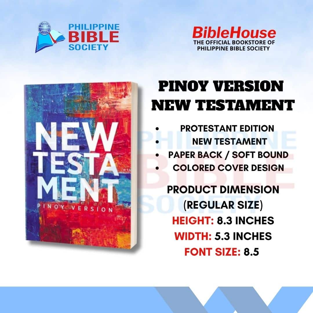 New Testament: Pinoy Version (RED) | Paperbound | New Testament | Protestant Edition