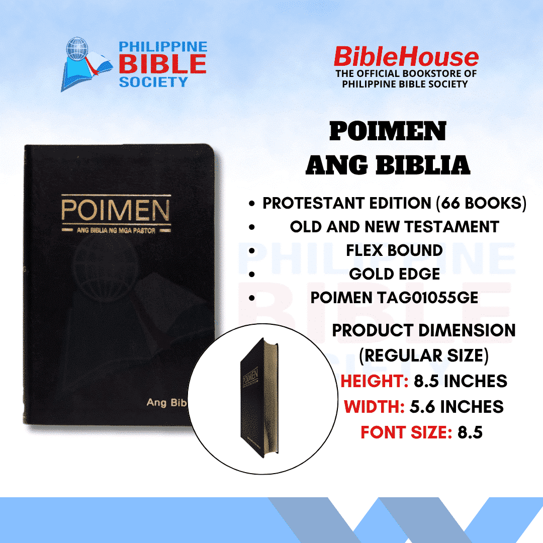 POIMEN Ang Biblia ng mga Pastor: Ang Biblia | Old and New Testament | Philippine Bible Society 2023 | KJV | Tagalog Bible | Biblia | Gift for housewarming | Gift for anniversary | King James Version | Filipino Language