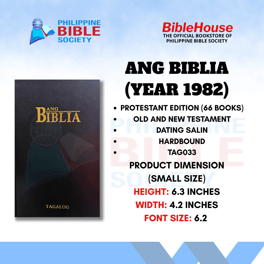 Ang Biblia: Hardbound | Small | Old and New Testament |  KJV | Tagalog Bible | Biblia | Protestant Edition | Filipino Language