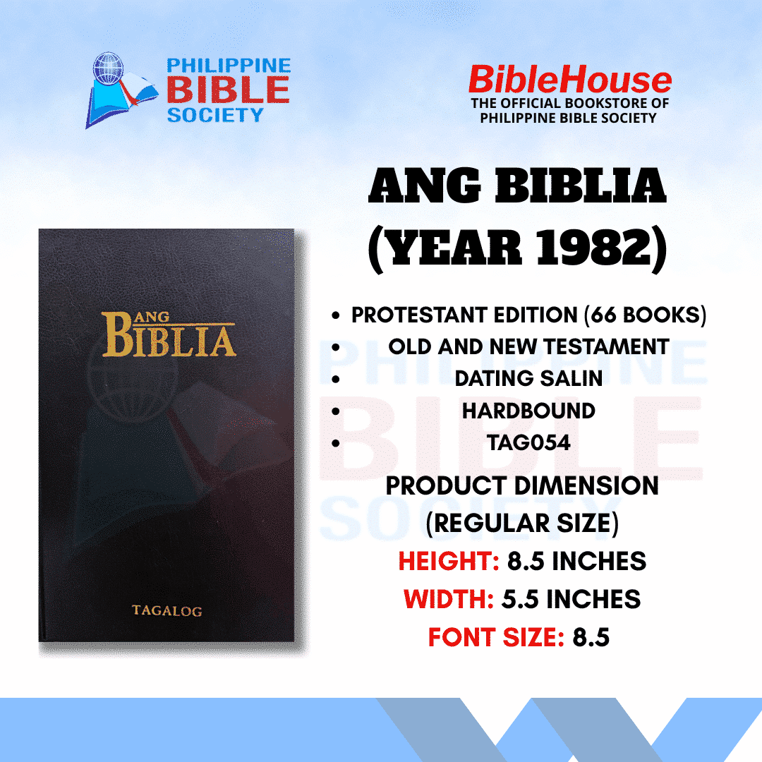 Ang Biblia: Hardbound |  Old and New Testament | Big Bible |  KJV | Tagalog Bible | Biblia | Protestant Edition | Filipino Language